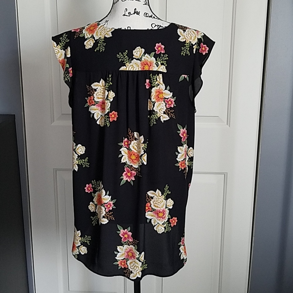 LOFT FLORAL TOP XL - Picture 3 of 8